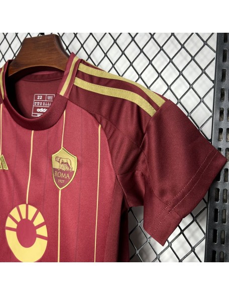 Camiseta De AS Roma 1a Equipacion 24/25 Niños