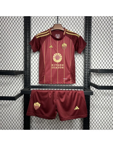 Camiseta De AS Roma 1a Equipacion 24/25 Niños