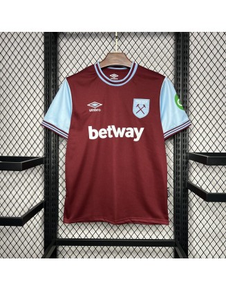 Camiseta De West Ham 1a Equipacion 24/25