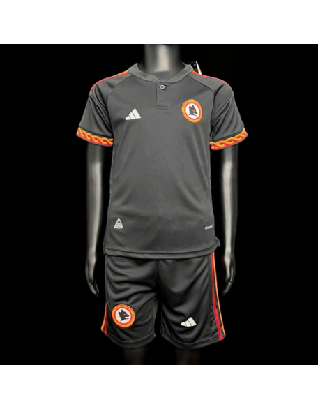 Camiseta De AS Roma 2a Equipacion 23/24 Niños